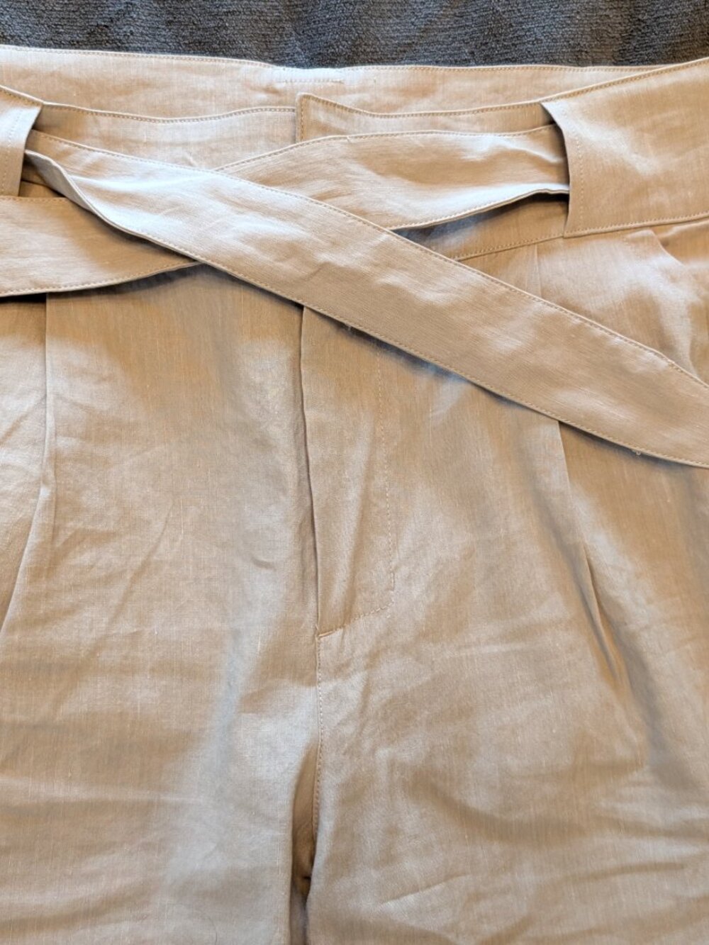FIG Clothing wide-leg trousers in a soft linen + TENCEL™ blend